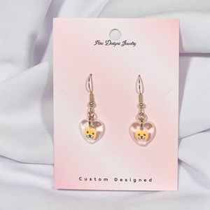 🧸18K Gold Teddy Bear Heart Earrings🧸